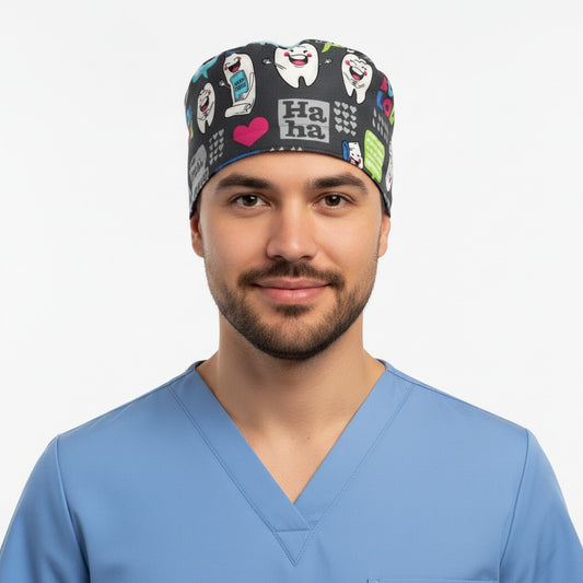 Happy Tooth Scrub Cap