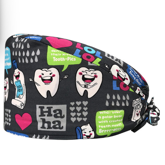 Happy Tooth Scrub Cap