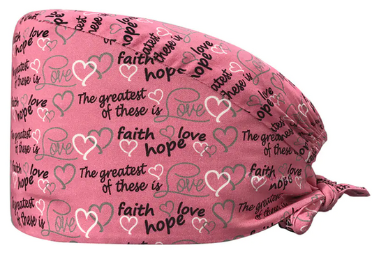 Faith & Hope & Love Scrub Cap