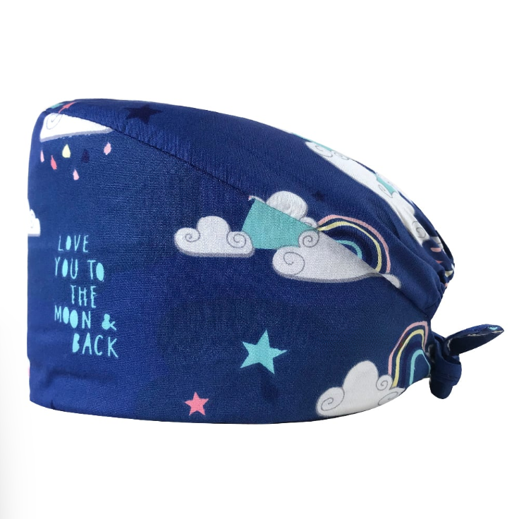Love You to the Moon Scrub Cap