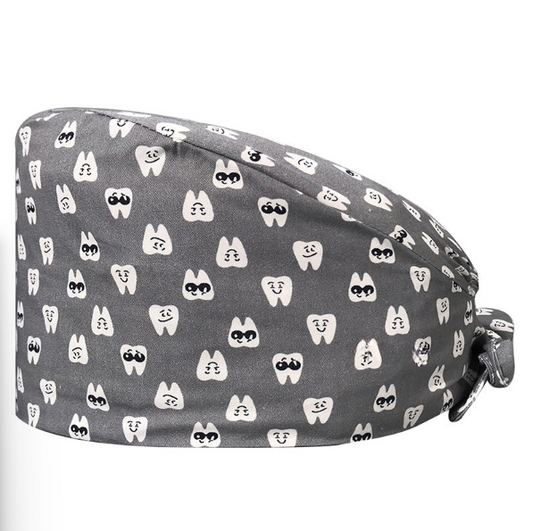 Dental Gray Scrub Cap