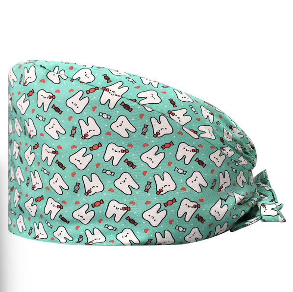 Candy & Teeth Scrub Cap