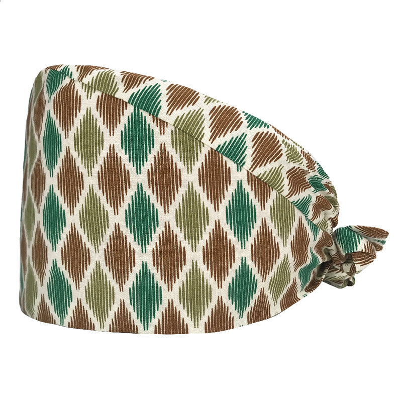 Autumn Pattern Scrub Cap