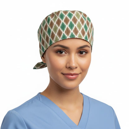 Autumn Pattern Scrub Cap