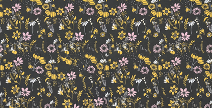 Black Garden Ponytail Scrub Cap