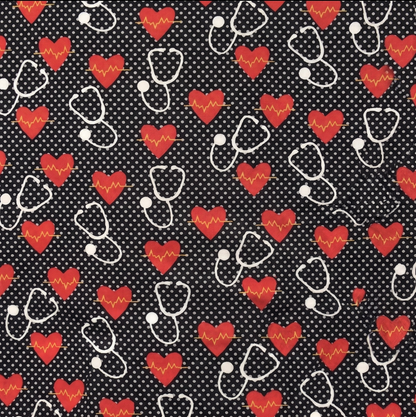 Sweet Hearts Scrub Cap