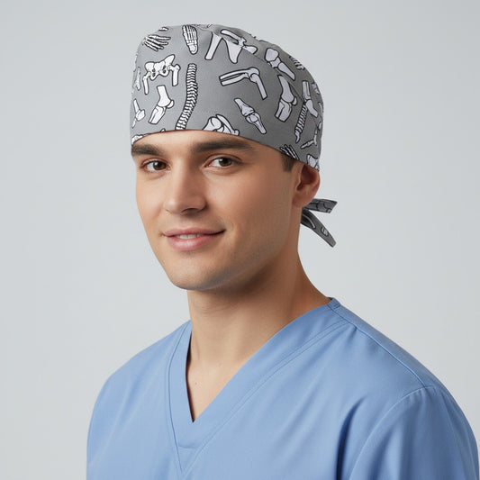 Gray Bones Scrub Cap