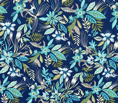 Sky Garden Ponytail Scrub Cap