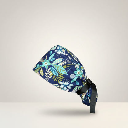 Sky Garden Ponytail Scrub Cap