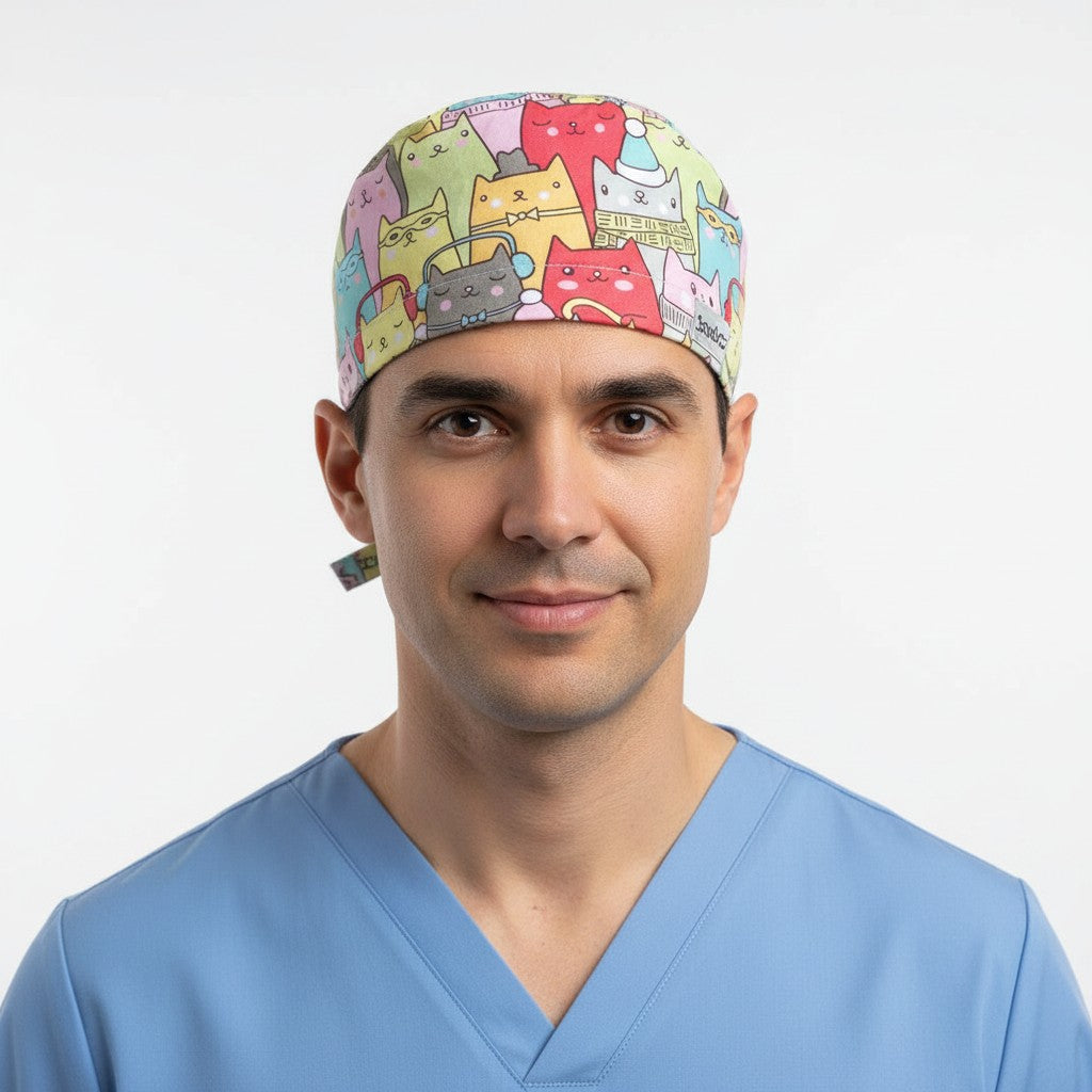 Cat Parade Scrub Cap