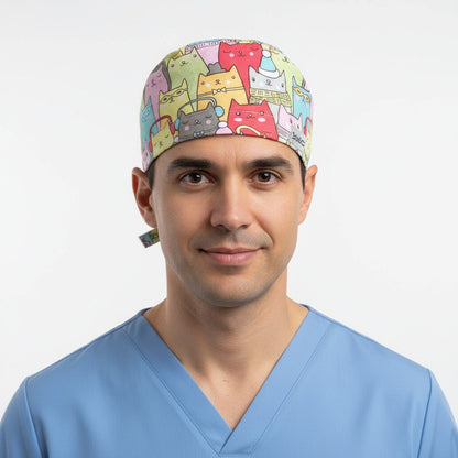 Cat Parade Scrub Cap