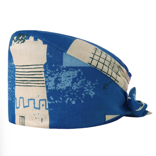 Blue Tower Scrub Cap