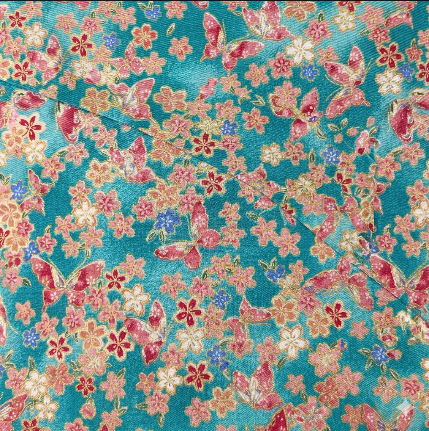 Teal Garden Scrub Cap