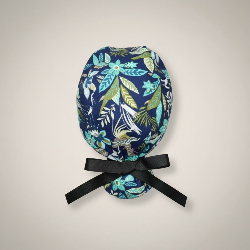 Sky Garden Ponytail Scrub Cap