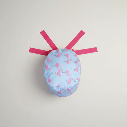 Flamingo Ponytail Scrub Cap