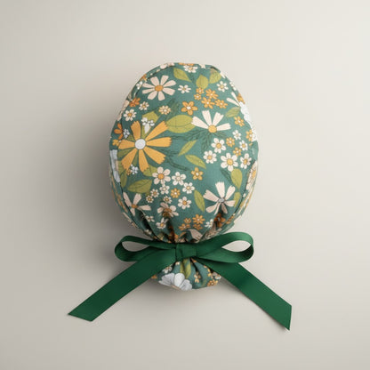 Ocean Garden Ponytail Scrub Cap