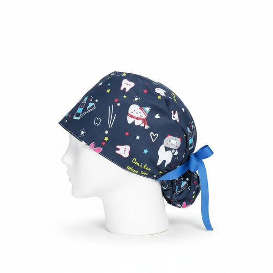 Dentist Ponytail Scrub Cap