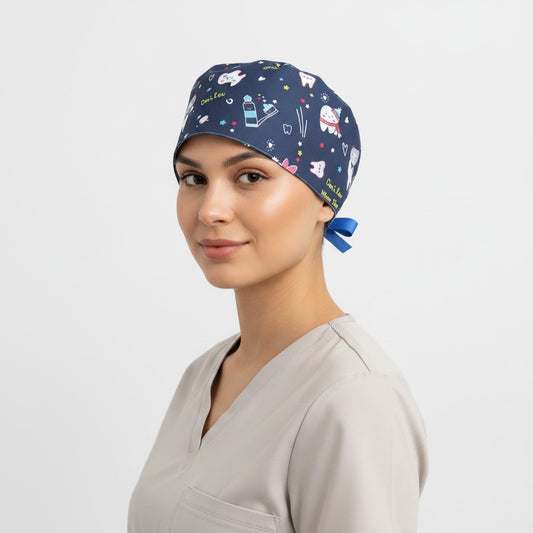 Dentist Ponytail Scrub Cap
