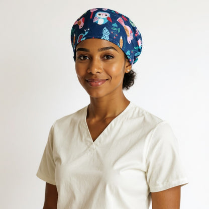 Owl Night Scrub Cap