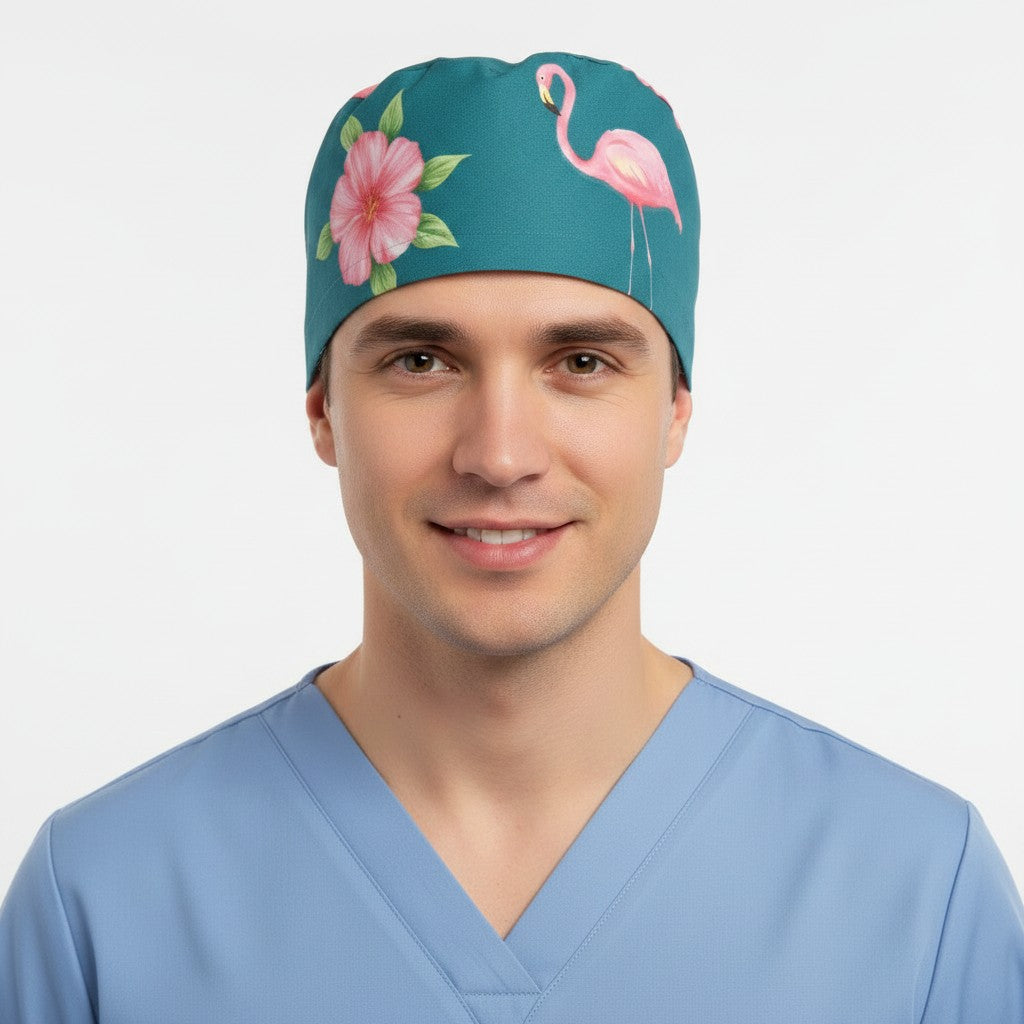 Flamingo Srcub Cap