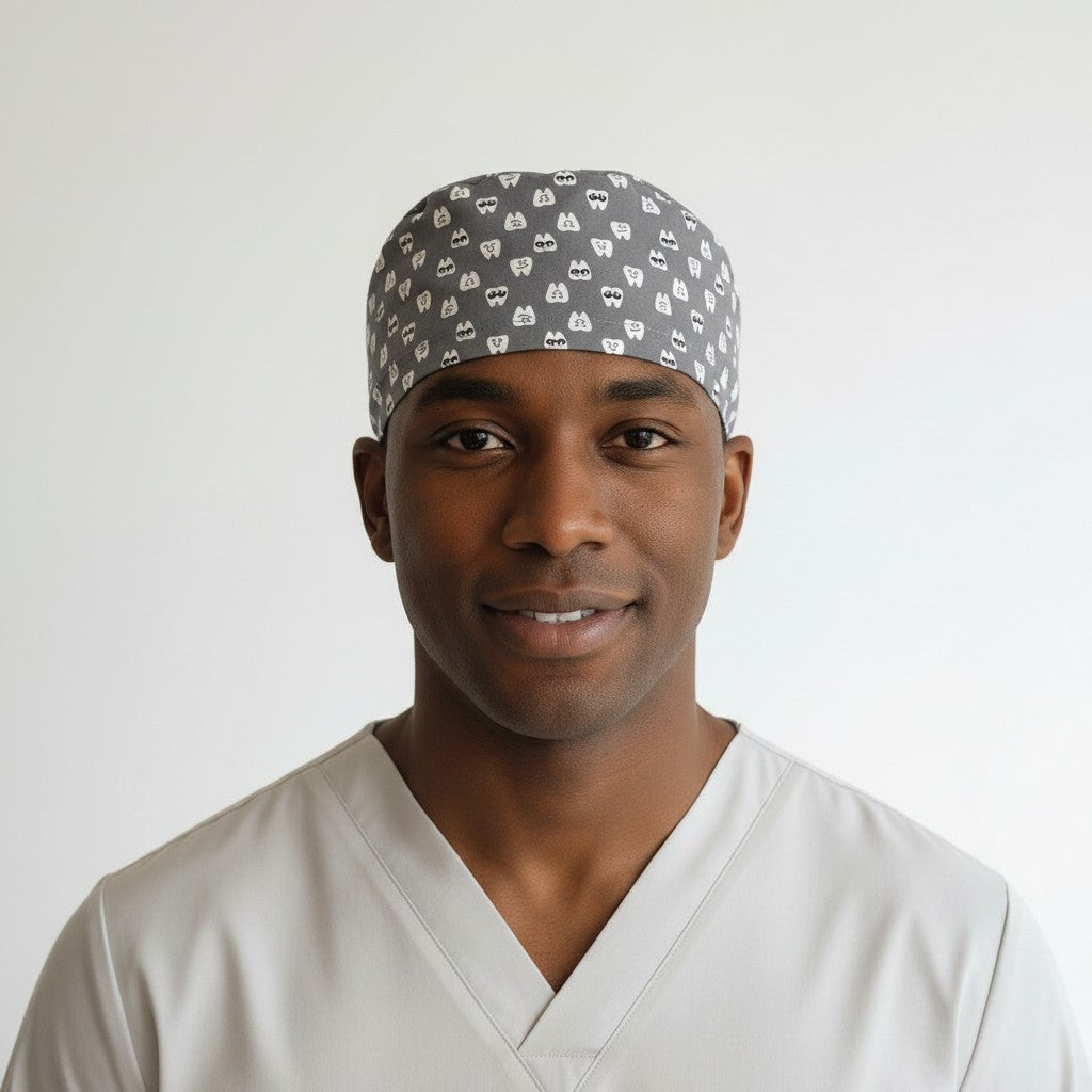 Dental Gray Scrub Cap