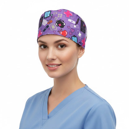 Purple Emergency Scrub Cap