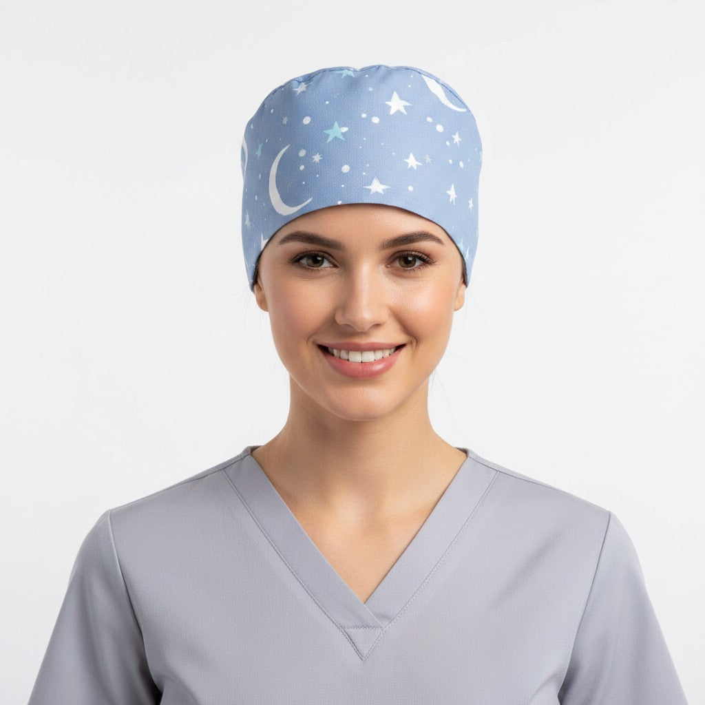 Navy Sky Scrub Cap