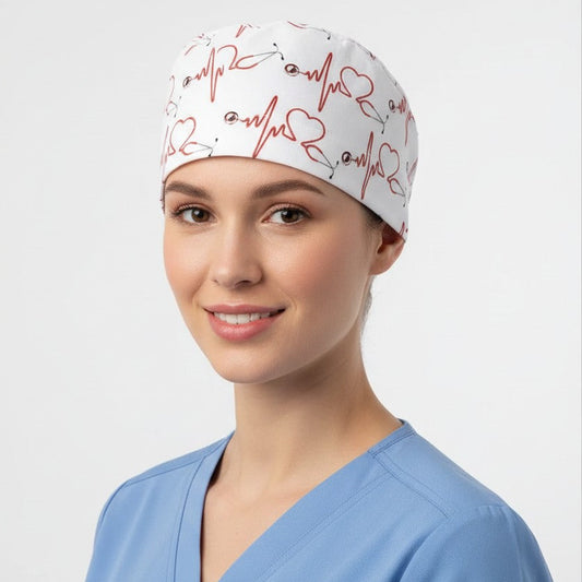 Burgundy Scrub Cap