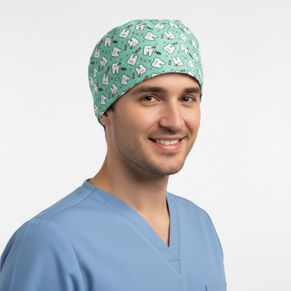 Candy & Teeth Scrub Cap