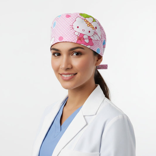 Cute Kitty Scrub Cap