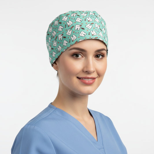 Candy & Teeth Scrub Cap