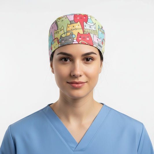 Cat Parade Scrub Cap