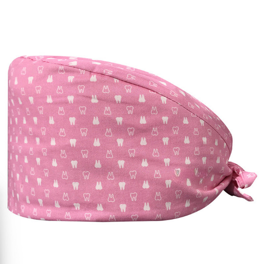 Pink Dental Scrub Cap