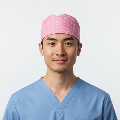 Pink Dental Scrub Cap