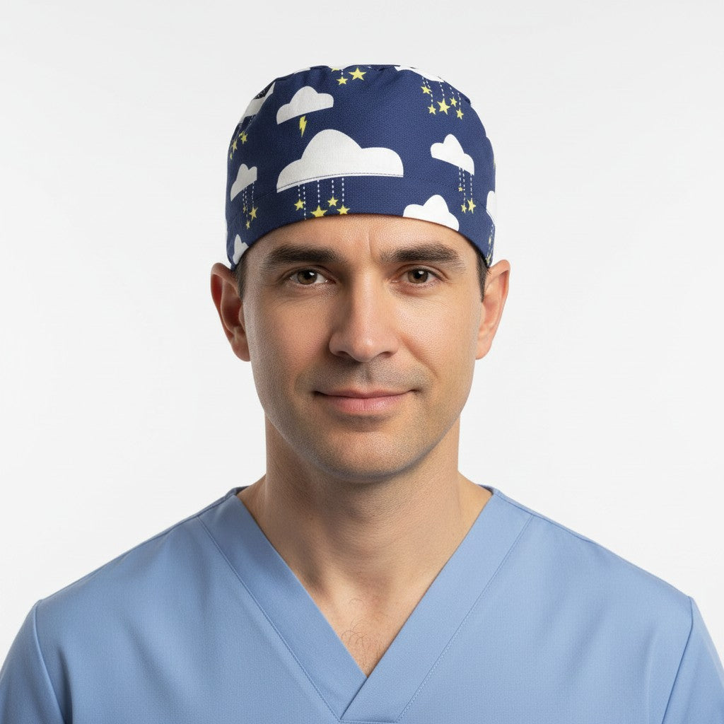 Midnight Thunder Scrub Cap