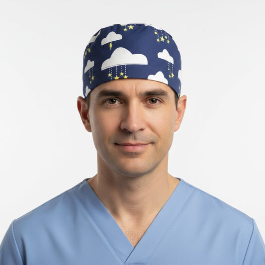 Midnight Thunder Scrub Cap