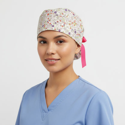 Fresh Fruit Ponytail Scrub Cap