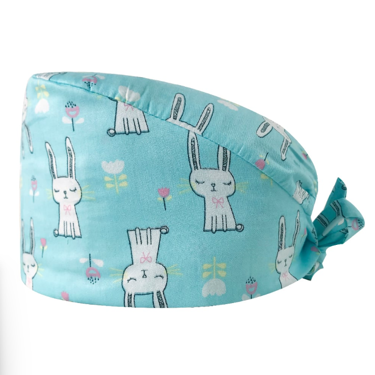 Blue Bunny Scrub Cap