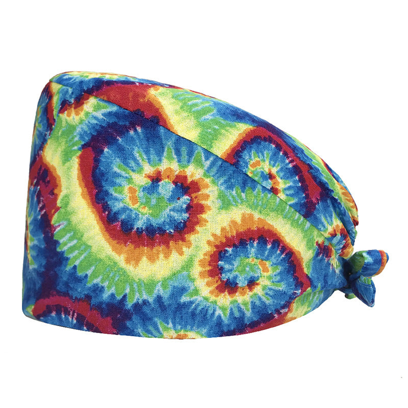 Tie-dye Swirl Scrub Cap
