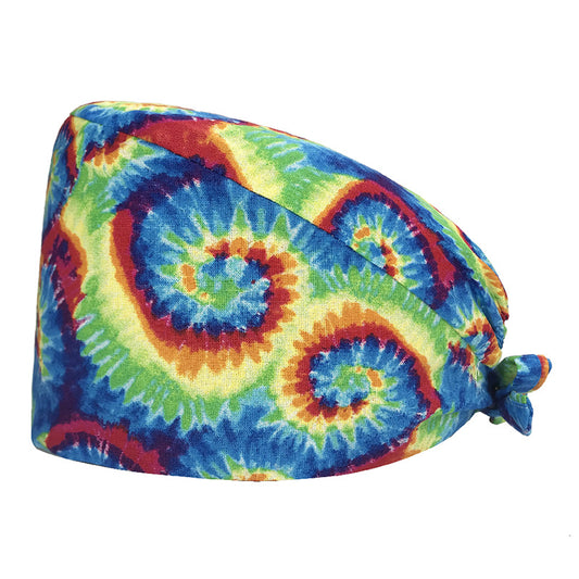Tie-dye Swirl Scrub Cap